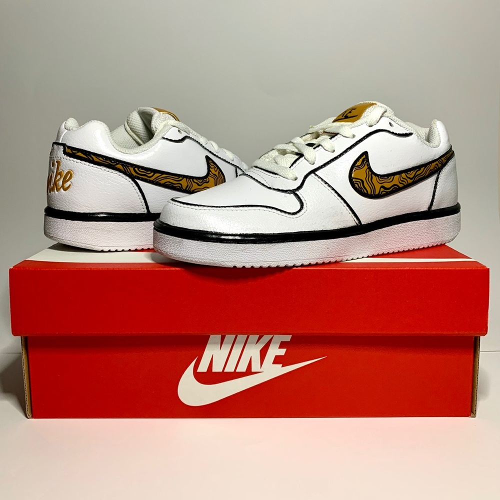 Custom Nike Ebernon Lows. Women Size US6!!